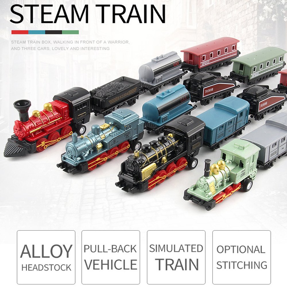 CORPER TOYS mini train green engine—robust pull-back action