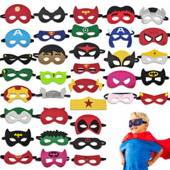 Corpower 35-pack party masks set for versatile kid costumes and party favors