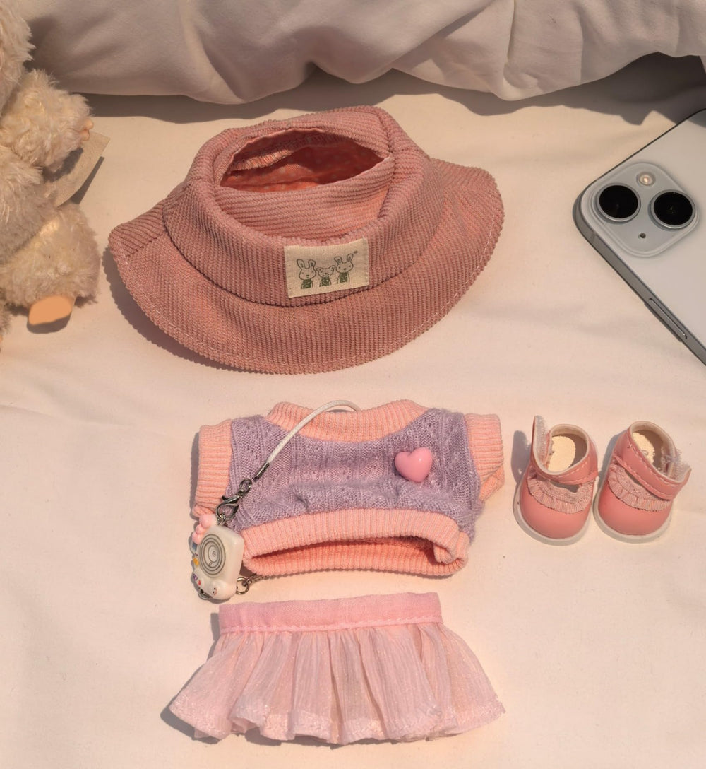 Coruja 17cm doll outfit elastic hat band fits standard head sizes