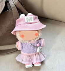 Coruja 17cm doll outfit pink faux-leather shoes with flexible soles