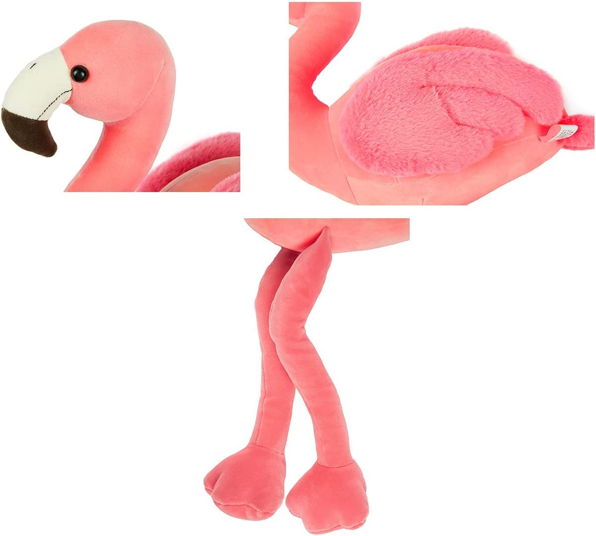 COSGOO flamingo plush used as nursery decor for a whimsical touch.
