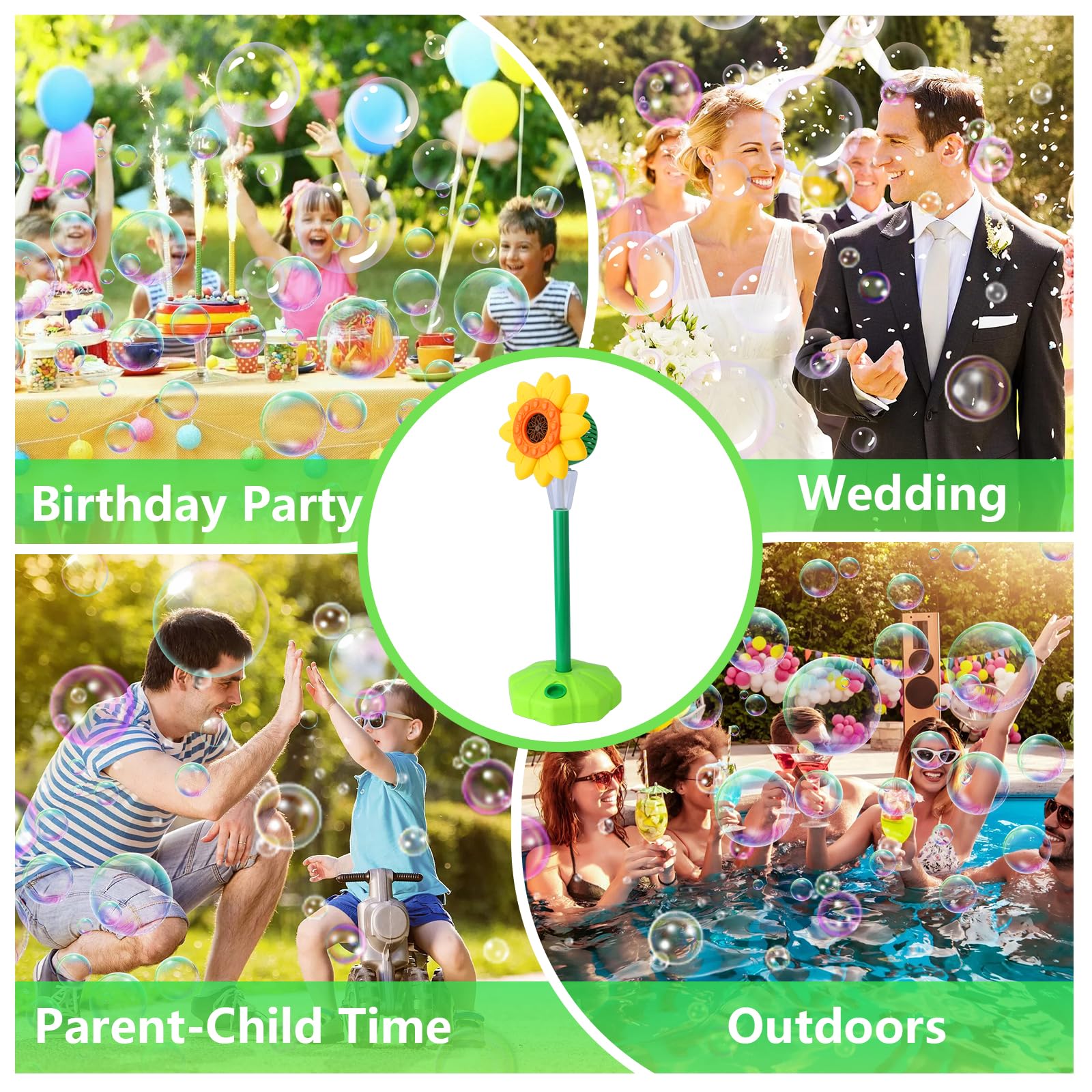 COSILY detachable sunflower for playful running around during parties.