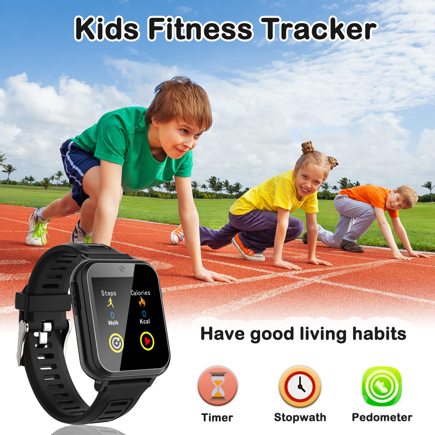 Cosjoype Kids Game Watch flashlight use aids post-sunset exploration