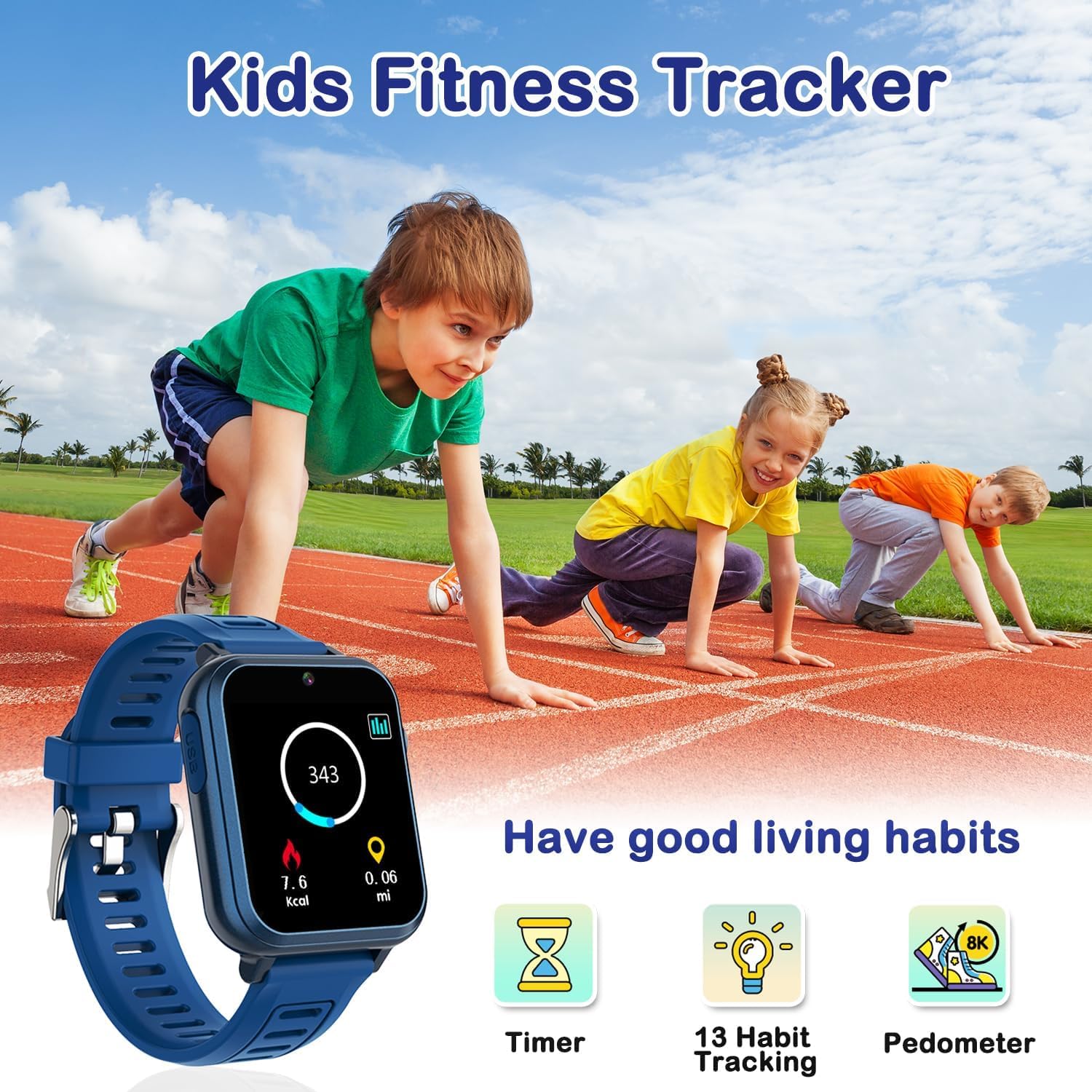 Cosjoype Kids Game Watch unboxing shows packaging and included accessories.