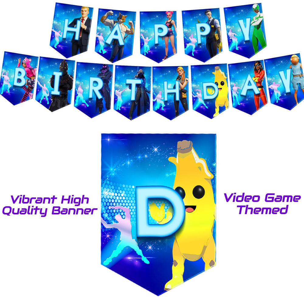 Cosmic Party gaming toppers and tablecloth create a cohesive display