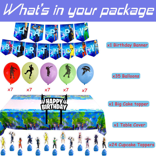 Cosmic Party video game balloons add color and whimsy to the celebration
