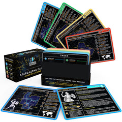 Cosmic Shards Stargazing Cards front cover for quick outdoor constellation reference.