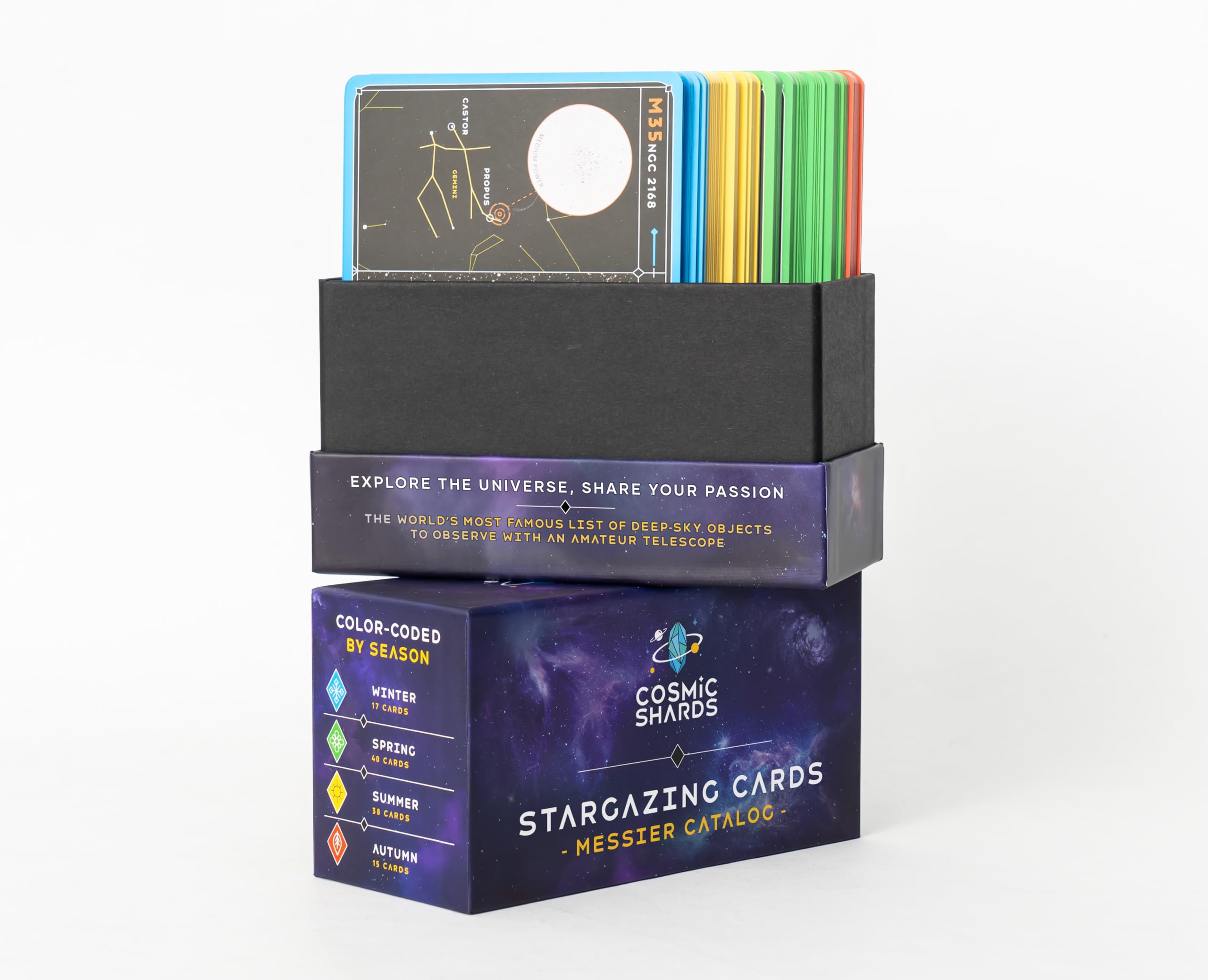 Cosmic Shards Stargazing Cards gift-ready set for space enthusiasts