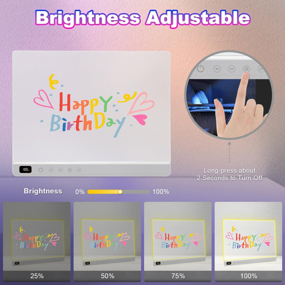 Cosmody LED drawing board magnetic corner pads protect surfaces