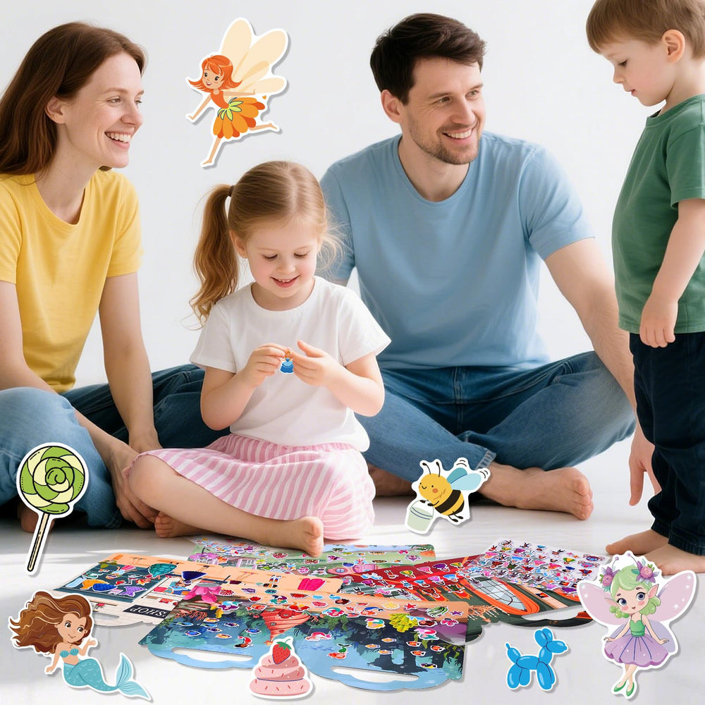 Cosomia 3D-embossed stickers add tactile depth to scenes