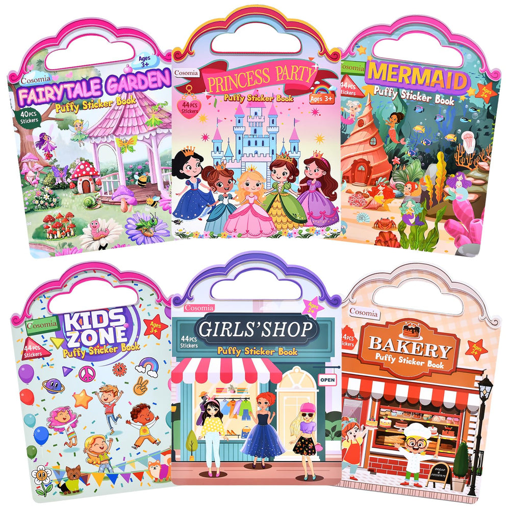 Cosomia fairytale garden stickers for imaginative play and storytelling