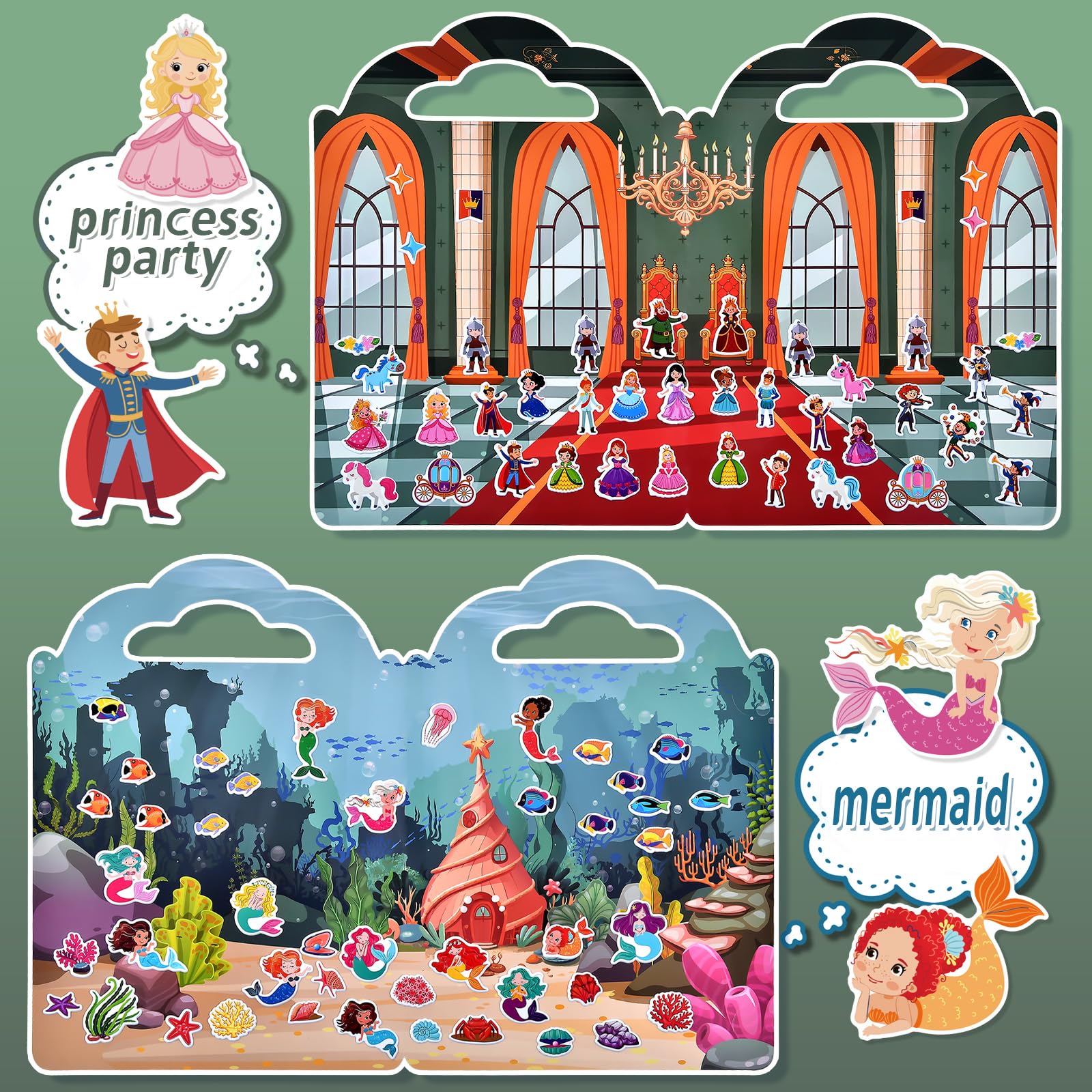 Cosomia girls shop stickers encourage imaginative shopping-themed play