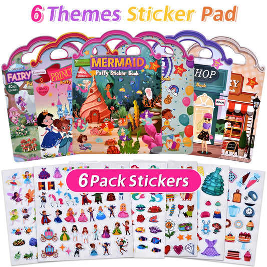 Cosomia princess party stickers spark creative party decor and pretend play
