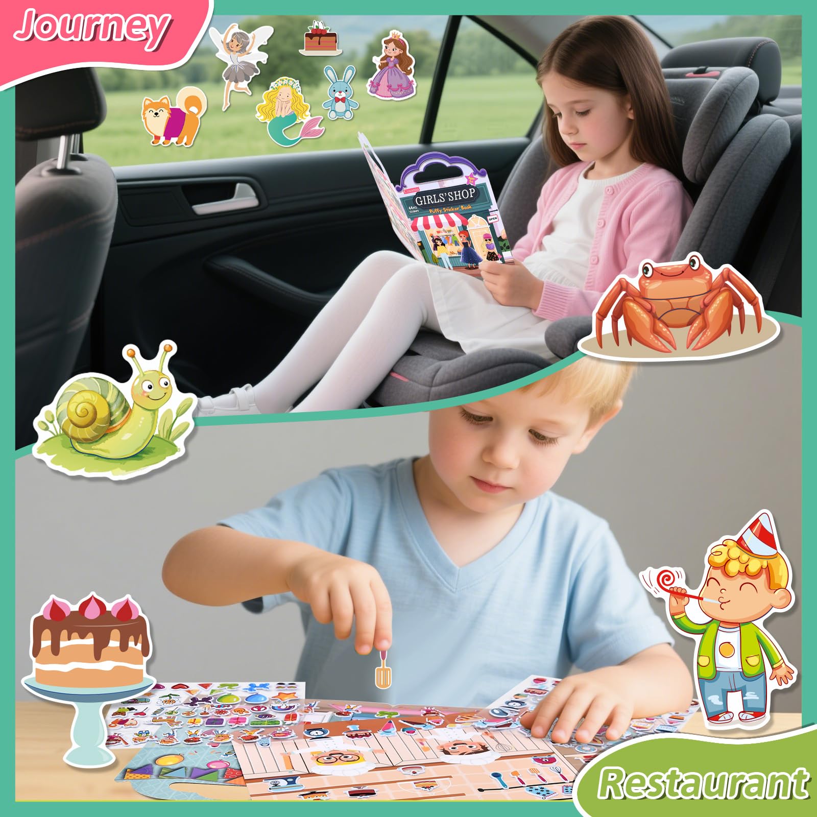 Cosomia reusable adhesive stickers enable easy scene reuse and edits