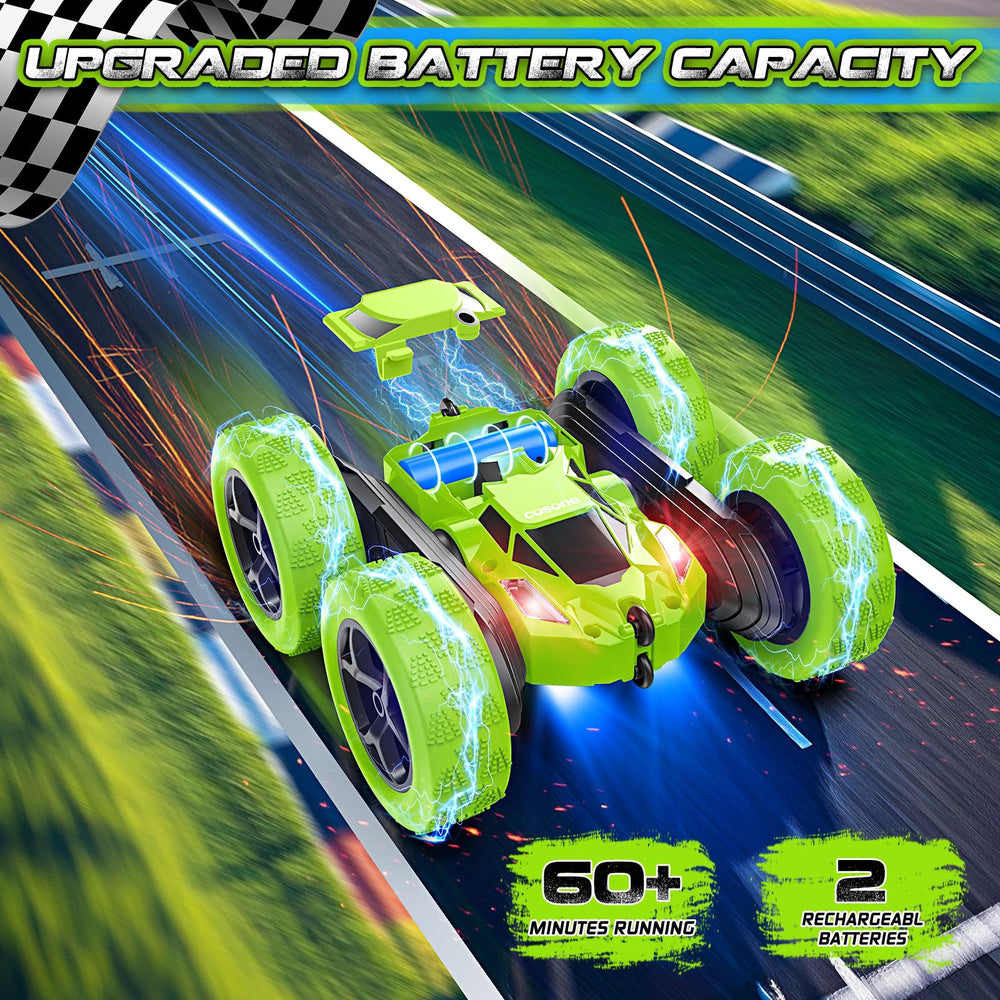 Cosone RC car ready for indoor or outdoor stunt play