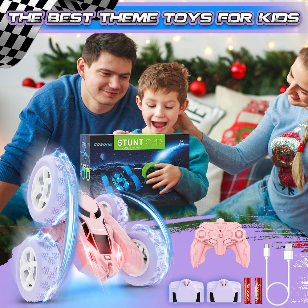 Cosone RC Stunt Car detachable wheels enable quick customization.