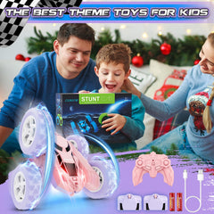 Cosone RC Stunt Car detachable wheels enable quick customization.