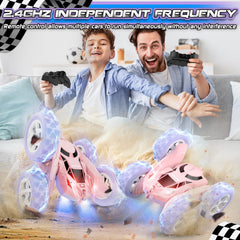 Cosone RC Stunt Car durable ABS body withstands bumps.