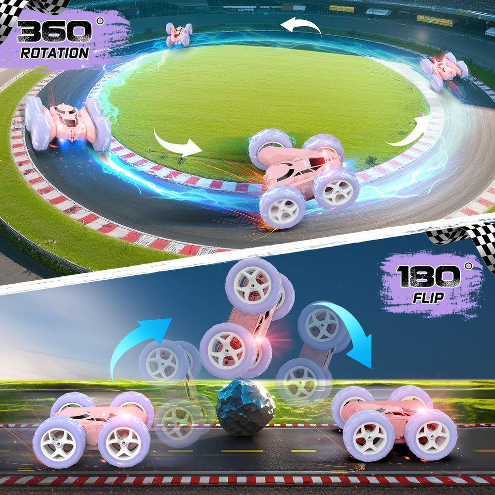 Cosone RC Stunt Car lights and motion for engaging family fun.