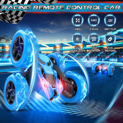 cosone rc stunt car side action showing dynamic racing pose