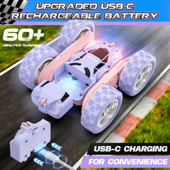 Cosone RC Stunt Car side profile showing stable low center of gravity.