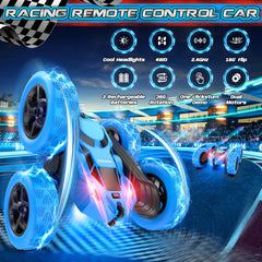 Cosone remote-control car blue LED lights for night play.