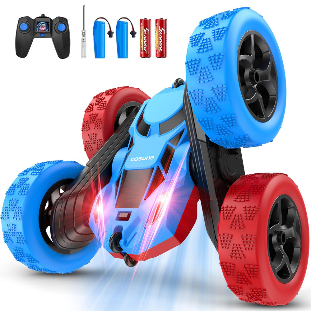 Cosone RC car front view shows the 2.4GHz controller for precise racing.