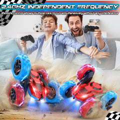 Cosone RC car rugged ABS body absorbs crashes during backyard races.