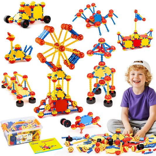 Cossy 198pcs STEM building set for imaginative construction and learning