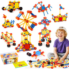 Cossy 198pcs STEM building set for imaginative construction and learning