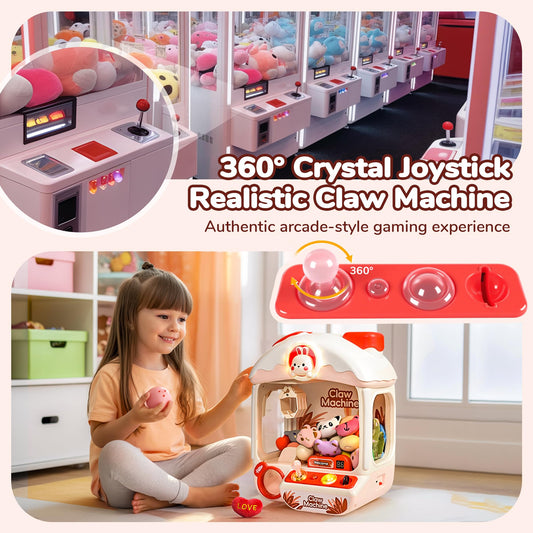 Cossy claw machine 360 joystick highlights precise control for engaging play.