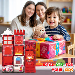 Cossy firefighter tiles compatible with major brands for hybrid play.