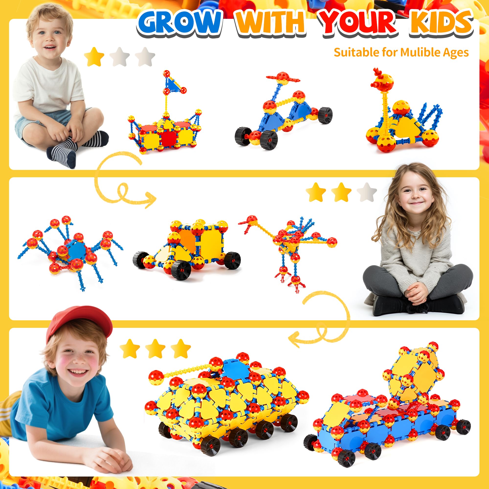 Cossy squares rectangles and triangles in one kit for diverse models