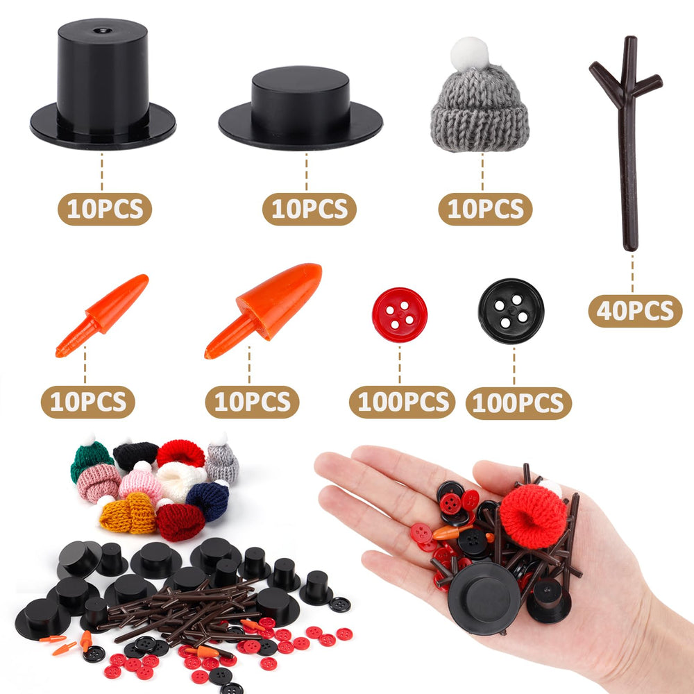 Cosweet Snowman Buttons Kit supports DIY snowmen cards and holiday crafts
