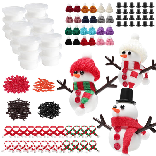 Cosweet snowman crafts kit packaging highlights the complete DIY set for festive decorating.