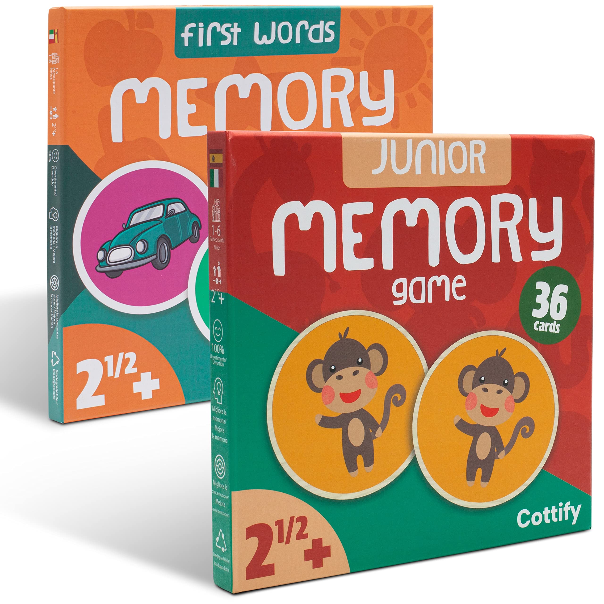 Cottify wooden memory game with animals; engaging early learning through picture pairing.