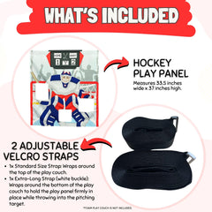 Couch Swag Hockey Play Panel compatible with many play couches.