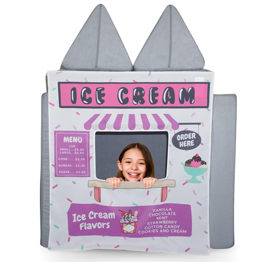 Couch Swag ice cream shop play panel attached to a couch promotes imaginative play