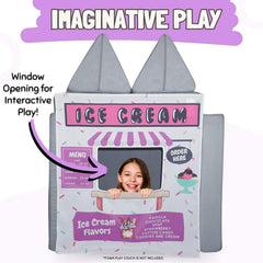 Couch Swag ice cream themed panel invites kids to create flavors and stories