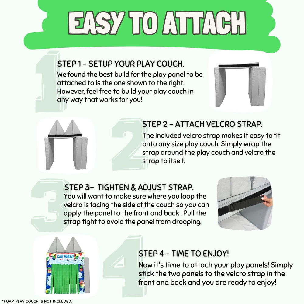 Couch Swag Play Panel adjustable strap fits most couches