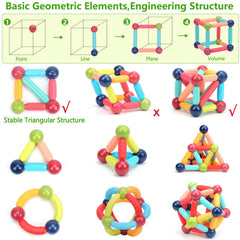 COUOMOXA colorful snapping pieces support pattern recognition and spatial play.
