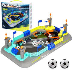 COUOMOXA mini soccer board game in action on a sleek table for family play.