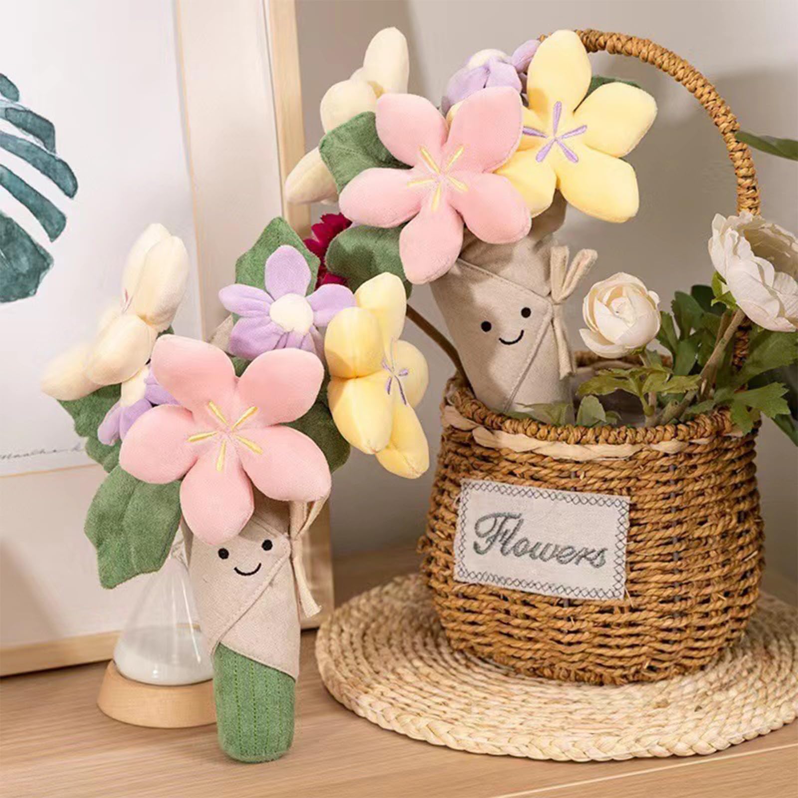Courtco flower plush birthday gift brings cheerful charm to rooms