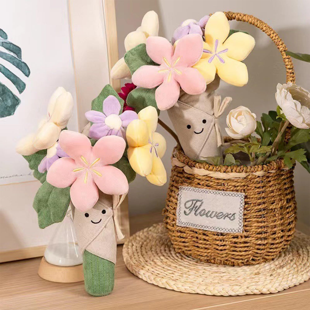 Courtco flower plush birthday gift brings cheerful charm to rooms