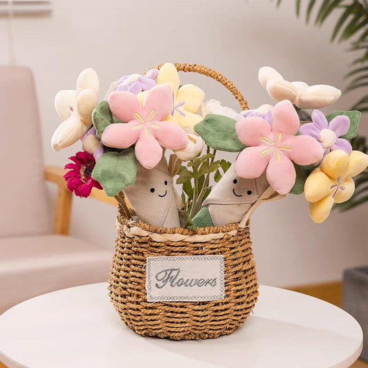 Courtco flower plush—soft, skin-friendly cuddle buddy for kids.