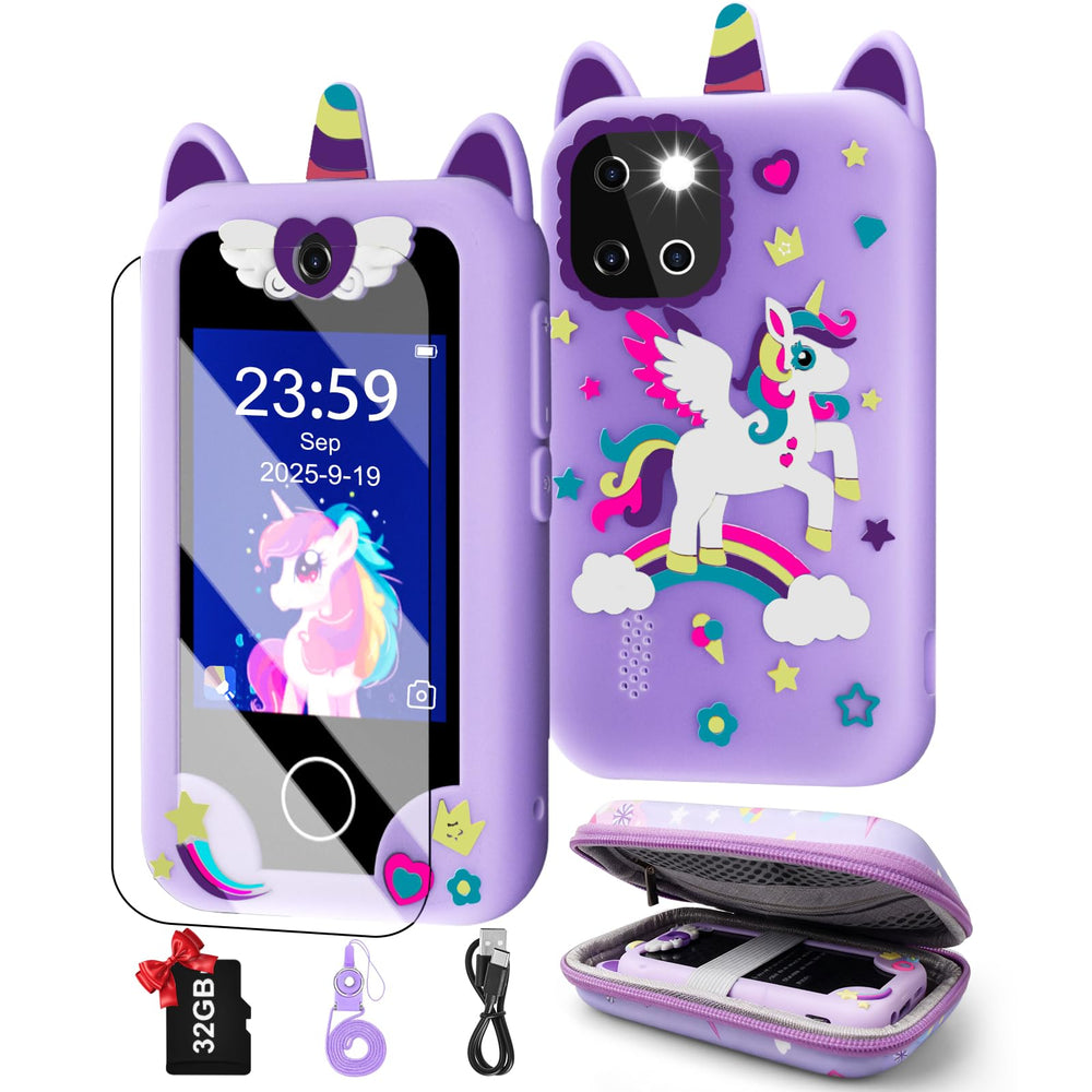 Covanm Kids Smart Phone front view highlighting a 2.8-inch touchscreen for learning.
