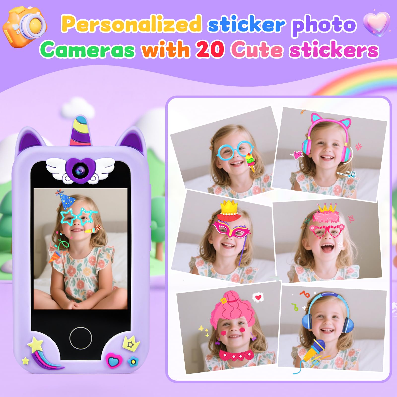 Covanm Unicorn silicone case provides anti fall protection during play and learning.
