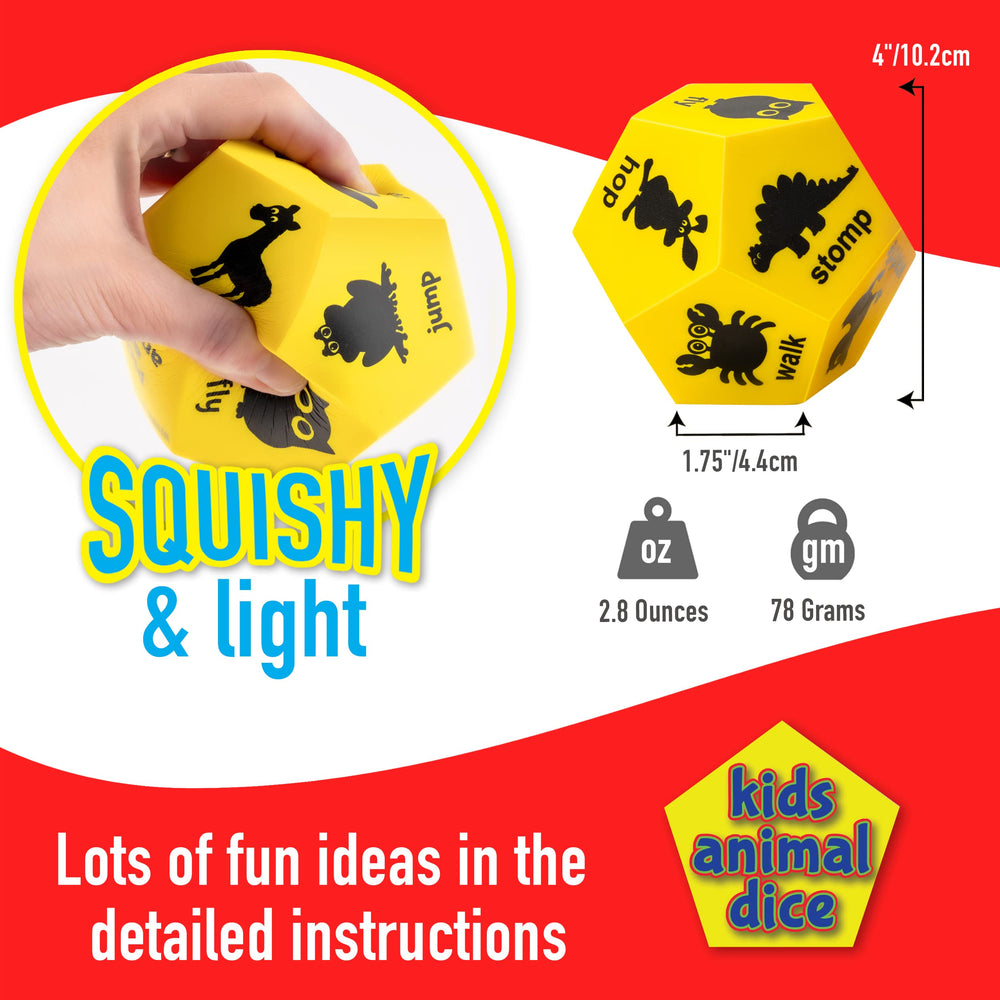 Covelico Animal Exercise Dice icons used for group play and turn-taking