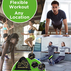 Covelico dice set leg-exercise focus for lower body training