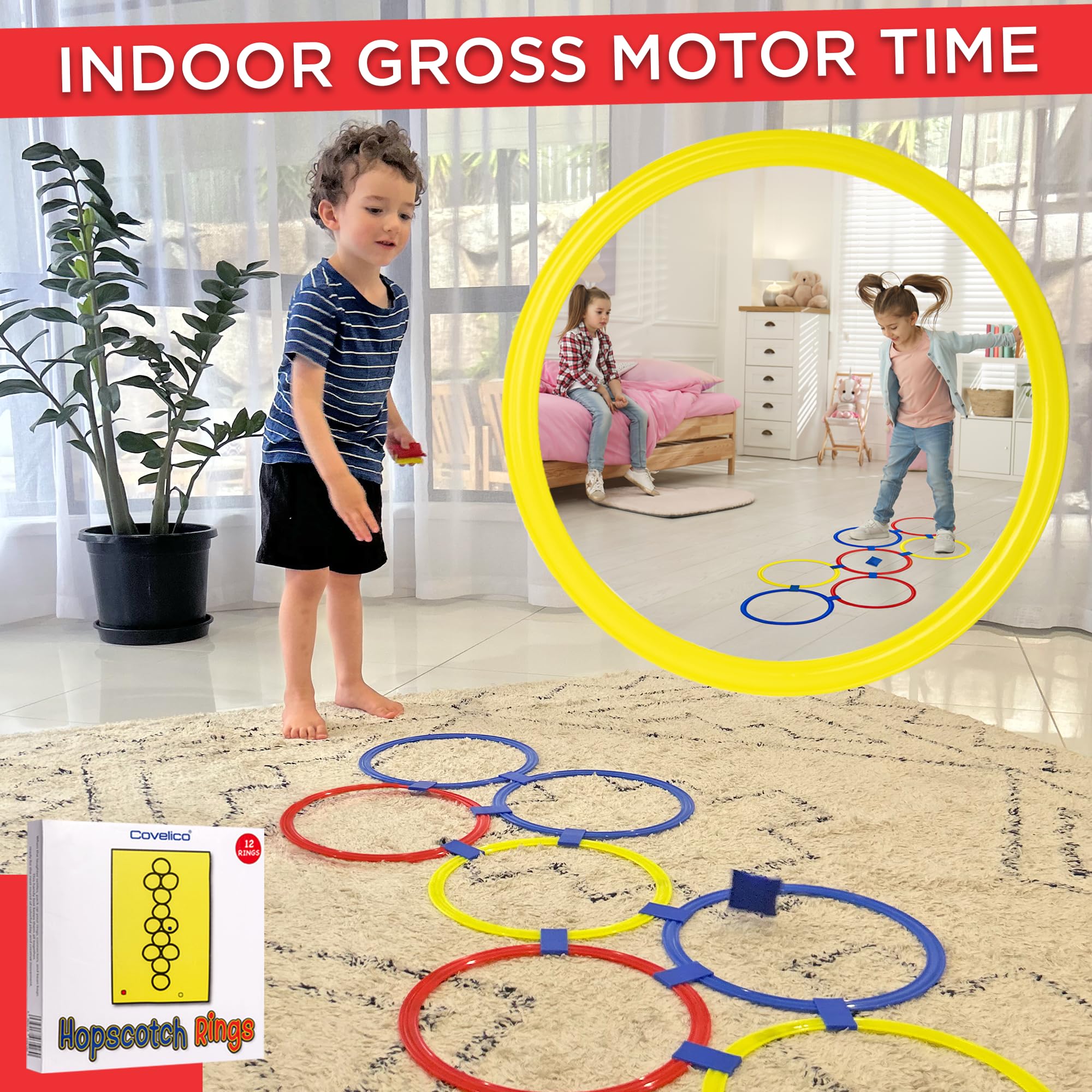 Durable Covelico plastic construction built for long-lasting use.